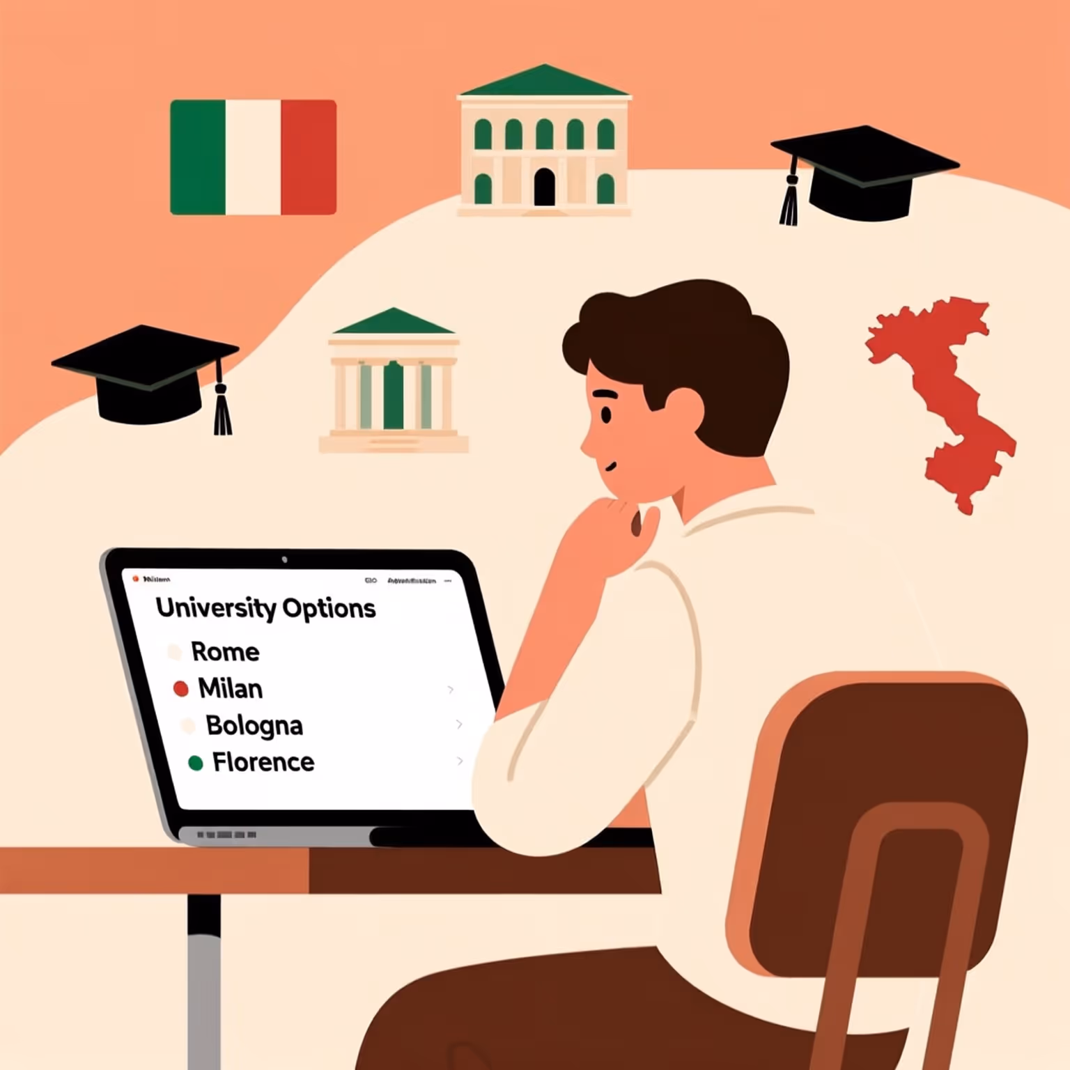انتخاب دانشگاه برای تحصیل در ایتالیا